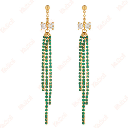 perfect electroplating copper material earrings